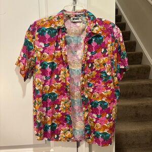 Gitano Colorful Floral Button Up Shirt